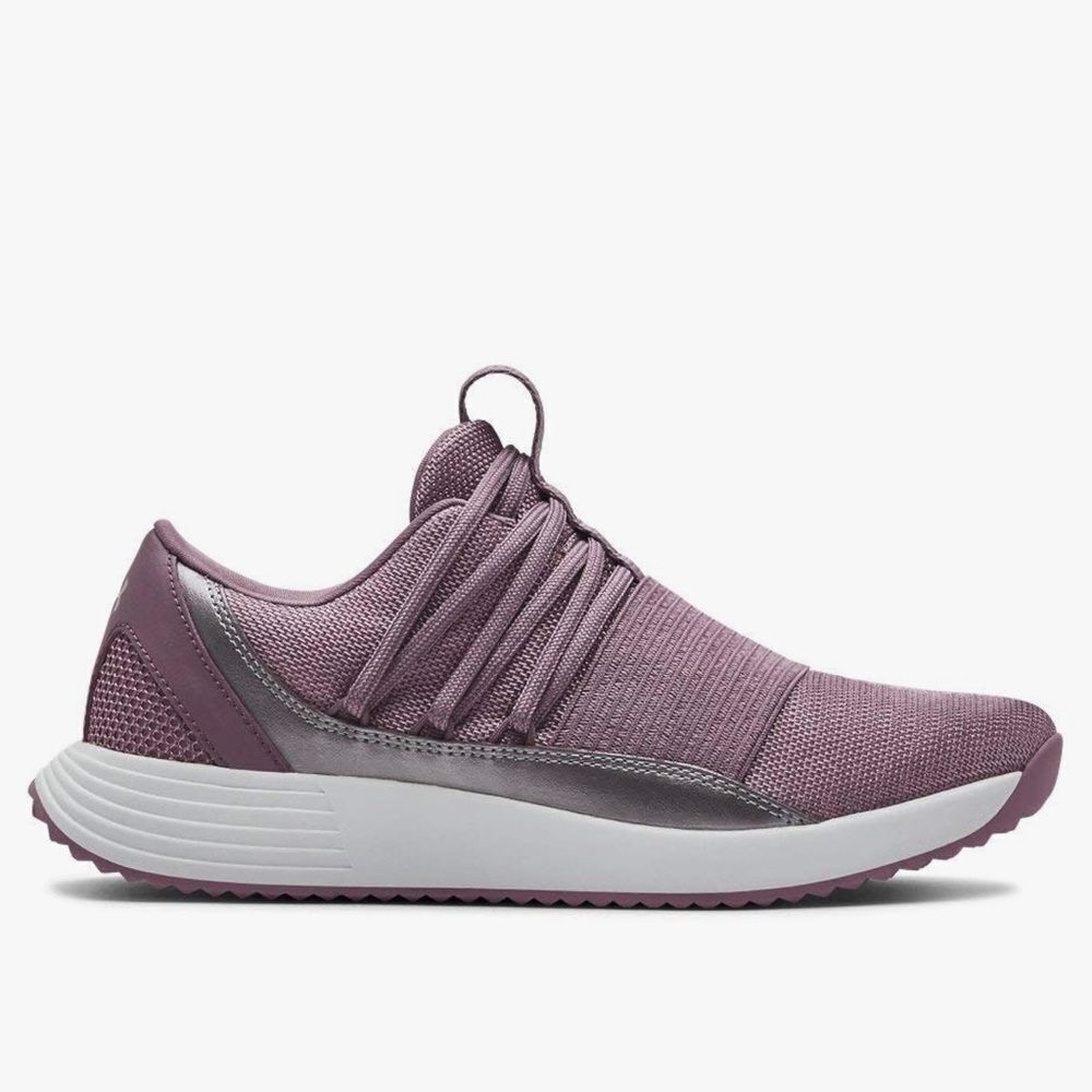 Under Armour Purple Lightweight Breathable Lace Up Running Shoes‎ -- BB167